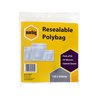 RESEALABLE BAG MARBIG 155X230MM CLEAR PK 50