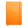 NOTEBOOK A5 HARDCOVER RHODIA LINED ORANGE