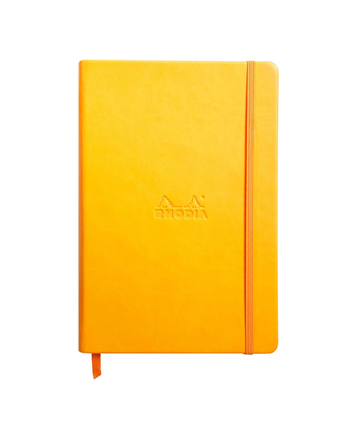 NOTEBOOK A5 HARDCOVER RHODIA LINED DAFFODIL