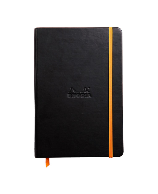 NOTEBOOK A5 HARDCOVER RHODIA BLANK BLACK