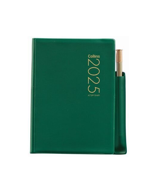 2025 Collins Diary A72PP Green With Pencil