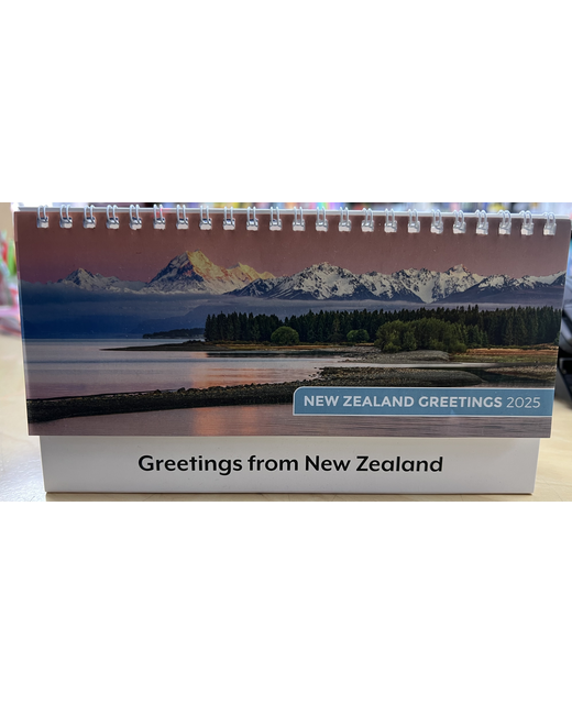 CALENDAR 2025 DESK GREETINGS NZ