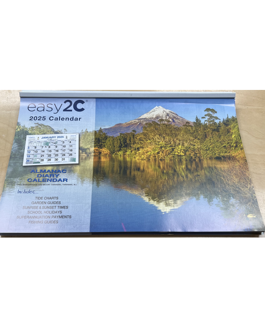 CALENDAR 2025 EASY 2C  SCENIC RIMMED 