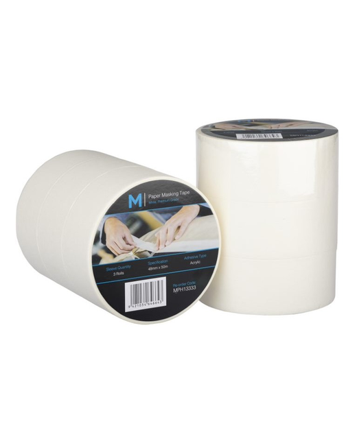 MASKING TAPE GENERAL PURPOSE CREAM 72MM X 50MM X 130MU PACK OF 2