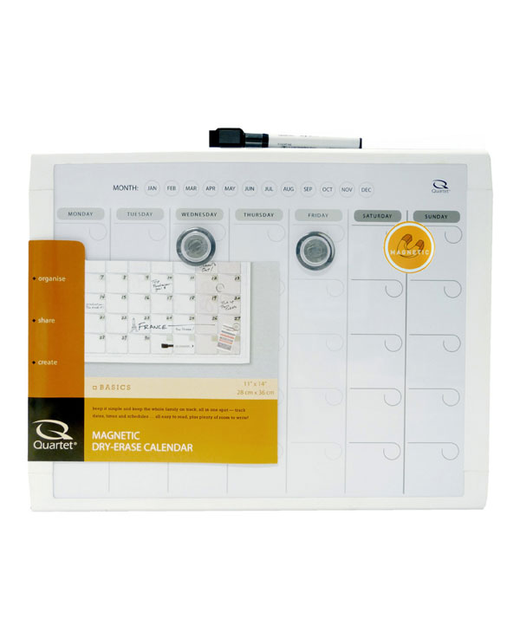 CALENDAR WHITEBOARD QUARTET 280X360MM GREY