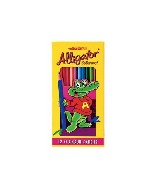 COLOURED PENCILS ALLIGATOR FABER PACK OF 12