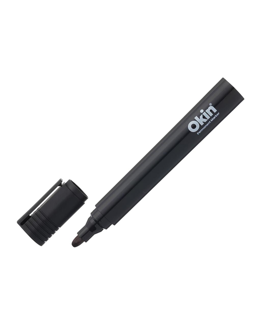 OKIN PERMANENT MARKER BULLET TIP BLACK