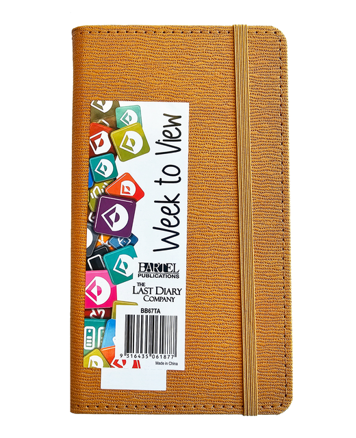 DIARIES 2025 BECALL B6 CASE BOUND WTV TAN