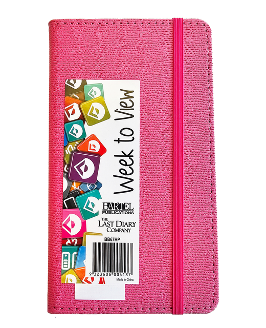 DIARIES 2025 BECALL B6 CASE BOUND WTV PINK