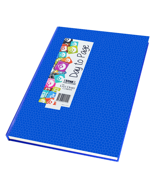 DIARY 2025 A5 CASE BOUND DTP BLUE