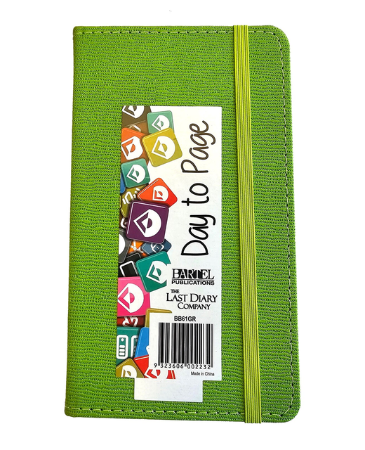 DIARIES 2025 BECALL B6 CASE BOUND DTP GREEN