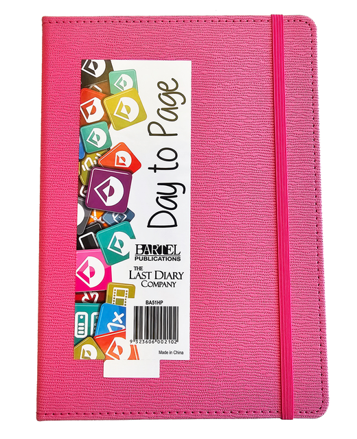 DIARIES 2025 BECALL A5 CASE BOUND DTP PINK