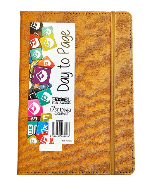 DIARIES 2025 BECALL A5 CASE BOUND DTP TAN