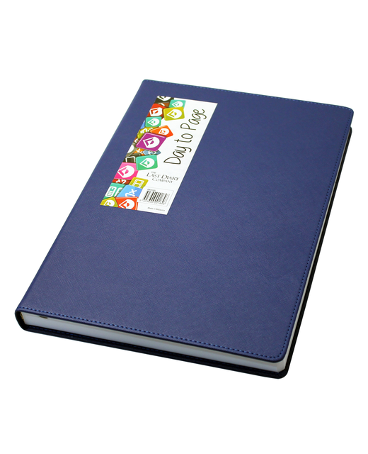 DIARIES 2025 BECALL A4 CASE BOUND DTP BLUE