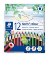 COLOURED PENCILS STAEDTLER NORIS HALF 12 PACK