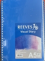 VISUAL DIARY REEVES 110GSM A5 BLUE 60 SHEET