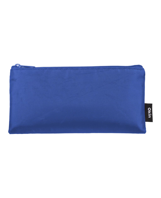 OKIN PENCIL CASE FLAT BLUE 21X11CM 