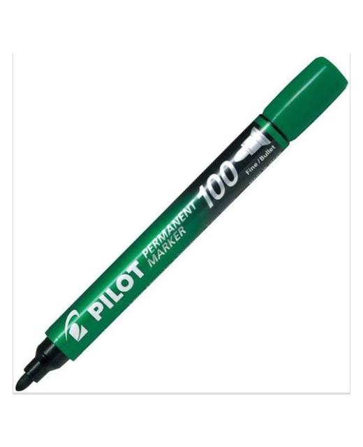 Pilot SCA-100 Green Permanent Marker Fine Bullet Tip