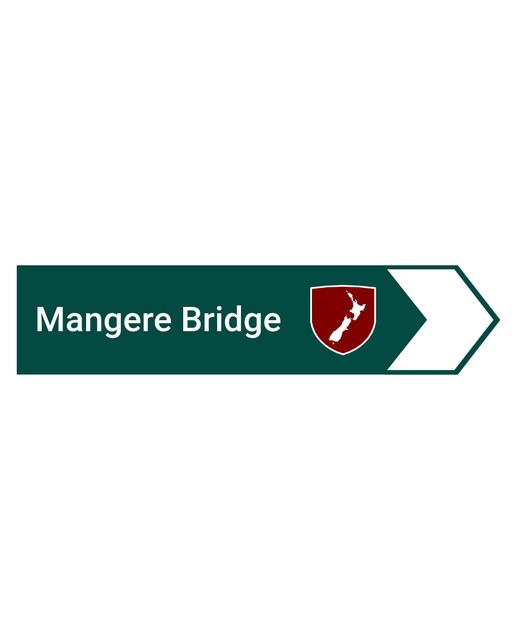 ROAD SIGN MAGNET MANGERE BRIDGE 