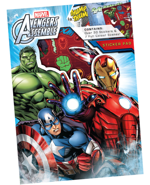 STICKER PAD MARVEL AVENGERS