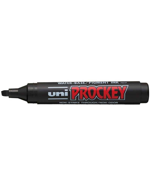 UNI PROCKEY MARKER 5.7mm CHISEL BLACK