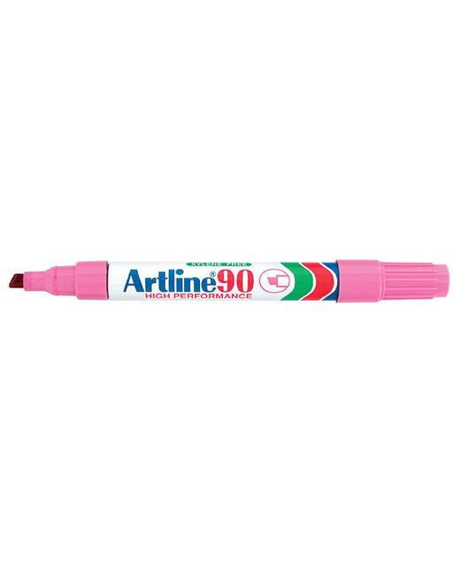 ARTLINE MARKER PERMANENT 2-5mm CHISEL PINK