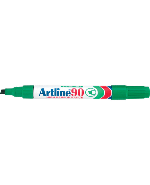 ARTLINE MARKER PERMANENT 2-5mm CHISEL GREEN