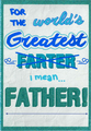 Fathers Day Card - Greatest FARTER