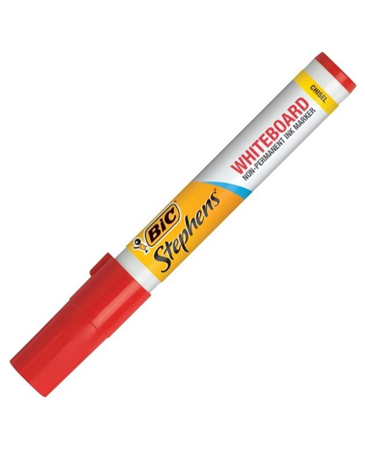 Whiteboard Marker Bic Chisel Red