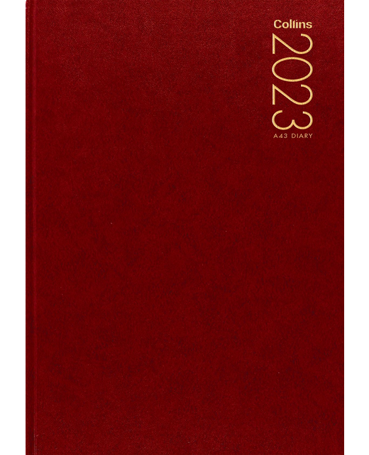 DIARIES 2023 Collins A43  Red