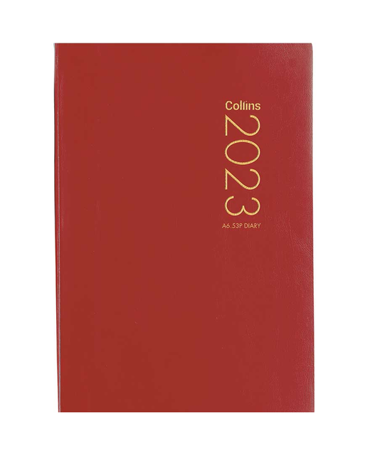 DIARIES 2023 Collins Pocket A6.51P Red
