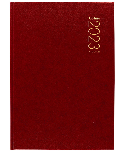 DIARIES 2023 Collins A52 Red