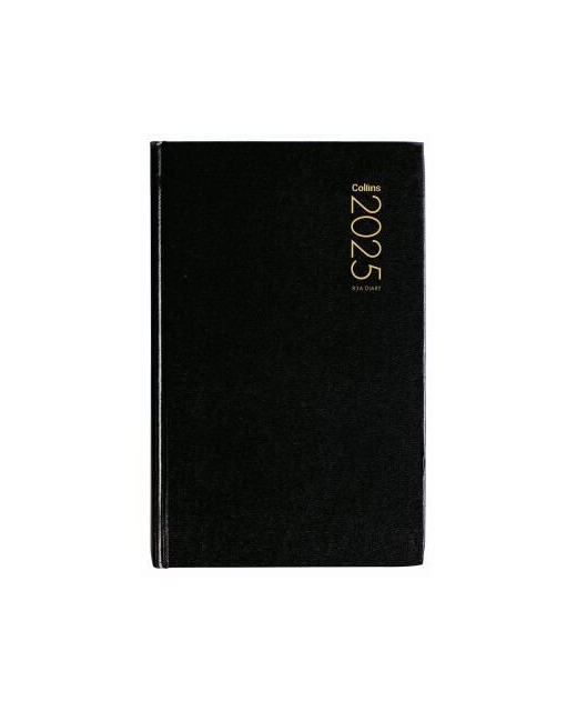 2025 Collins Diary 83A Black