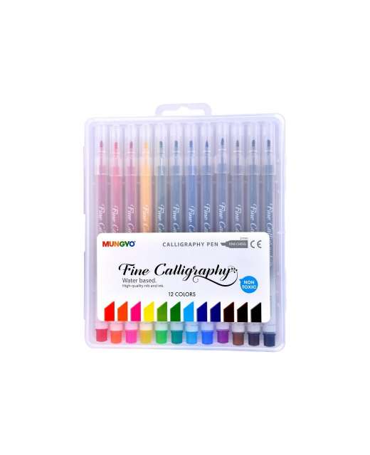 PEN CALLIGRAPHY MUNG 2MM ASST PK12