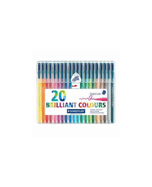 FIBRE PENS STAEDTLER TRIPLUS PK 20