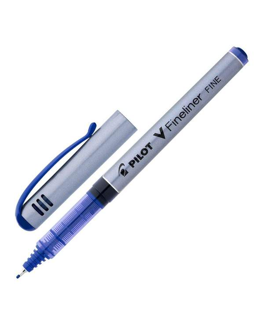 PEN PILOT V FINELINER FIBRE TIP 0.5mm BLUE