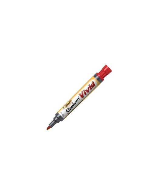 Marker Permanent Bic Vivid Fine Red