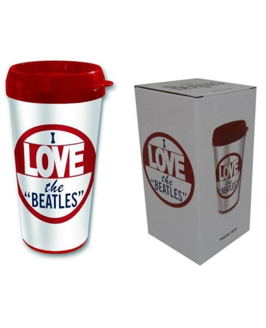 I LOVE BEATLES TRAVEL MUG