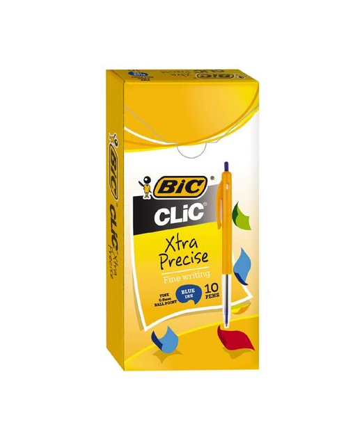 PEN BIC CLIC FINE BLUE BOX 10