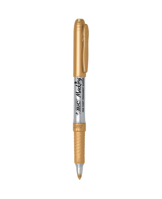 Marker Permanent Bic Mark-It Metall Gold