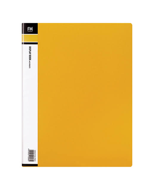 Display Book Fm A4 20 Pocket Yellow