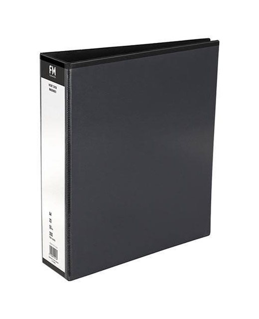 Ringbinder Fm Pvc Insert O/Lay 2/26 Blk