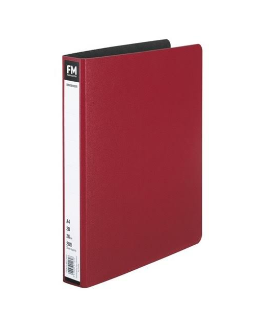 Ringbinder Fm Pvc Insert O/Lay 2/26 Red