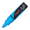 uni Liquid Chalk Marker PWE-8K Chisel Tip 8mm Light Blue