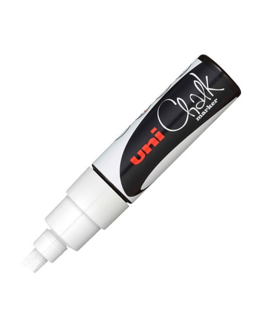 uni Liquid Chalk Marker PWE-8K Chisel Tip 8mm White