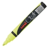 uni Liquid Chalk Marker PWE-5M Bullet Tip 2.5mm Fluoro Yellow