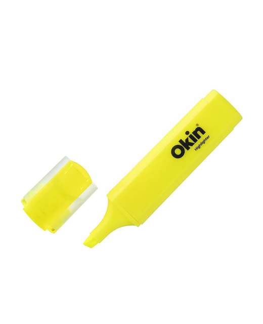 OKIN HIGHLIGHTER CHISEL TIP YELLOW