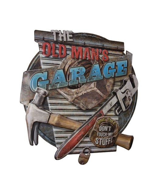 Old Man Garage Sign