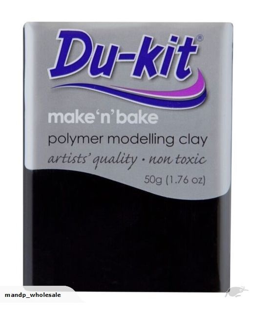 DU KIT OVEN BAKE POLYMER CLAY 50G BLACK