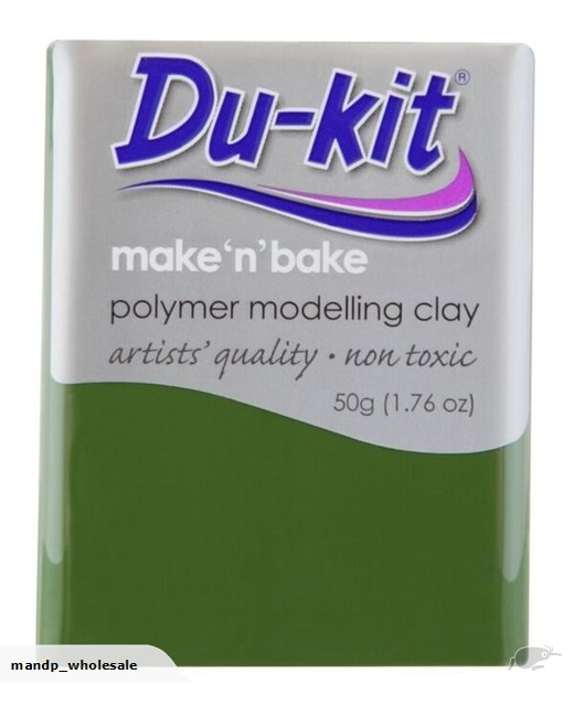 DU KIT OVEN BAKE POLYMER CLAY 50G LEAF GREEN